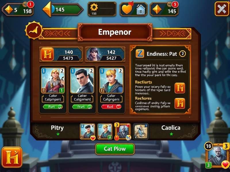 Cardamom Emperor card collection interface